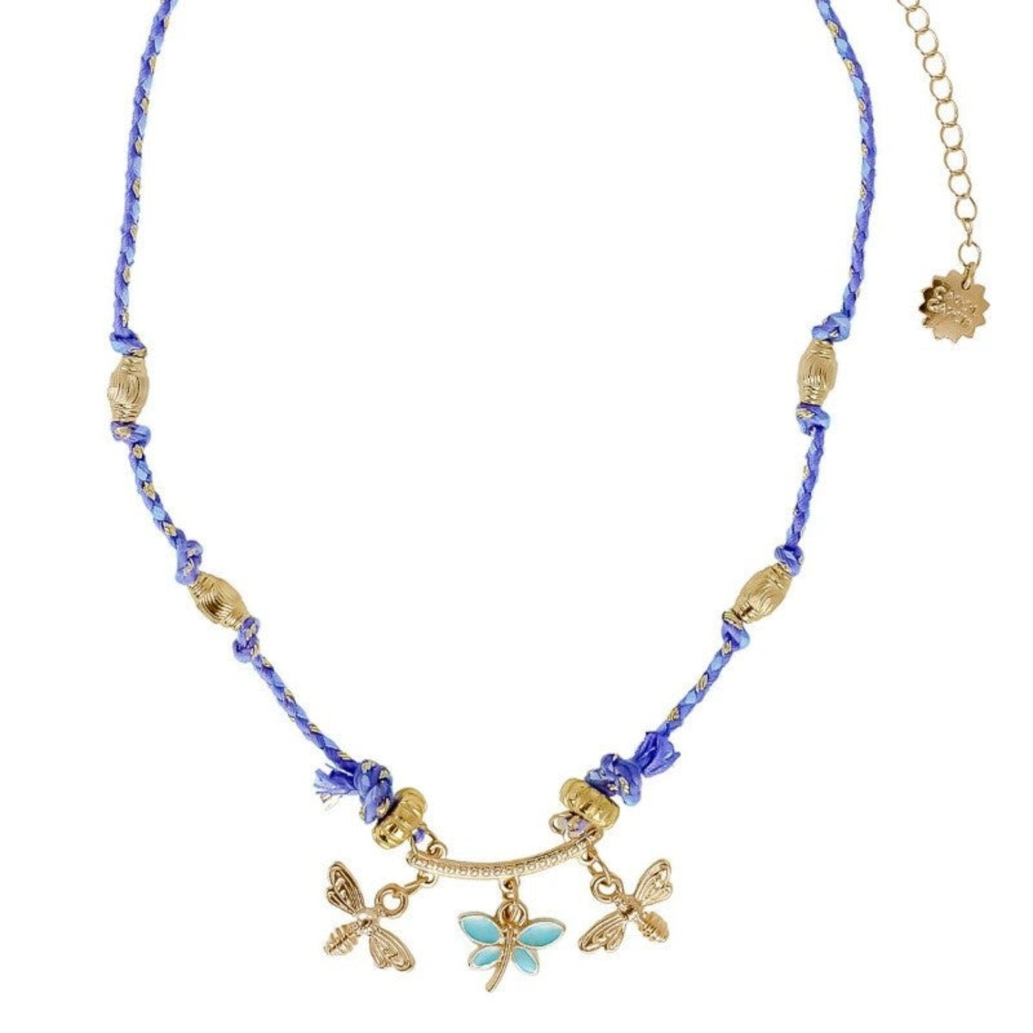 Just Lil things Blue Dragonfly Charm Necklace jltn1652