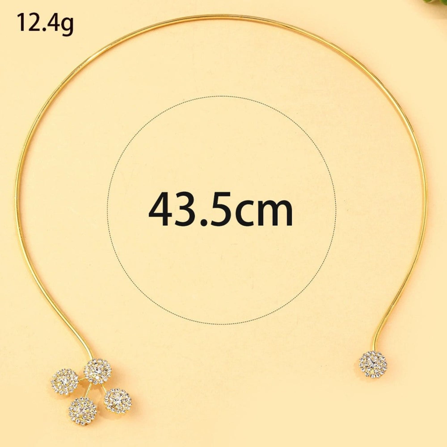 Just Lil Things Golden Bloom Open Choker Necklace jltn1659