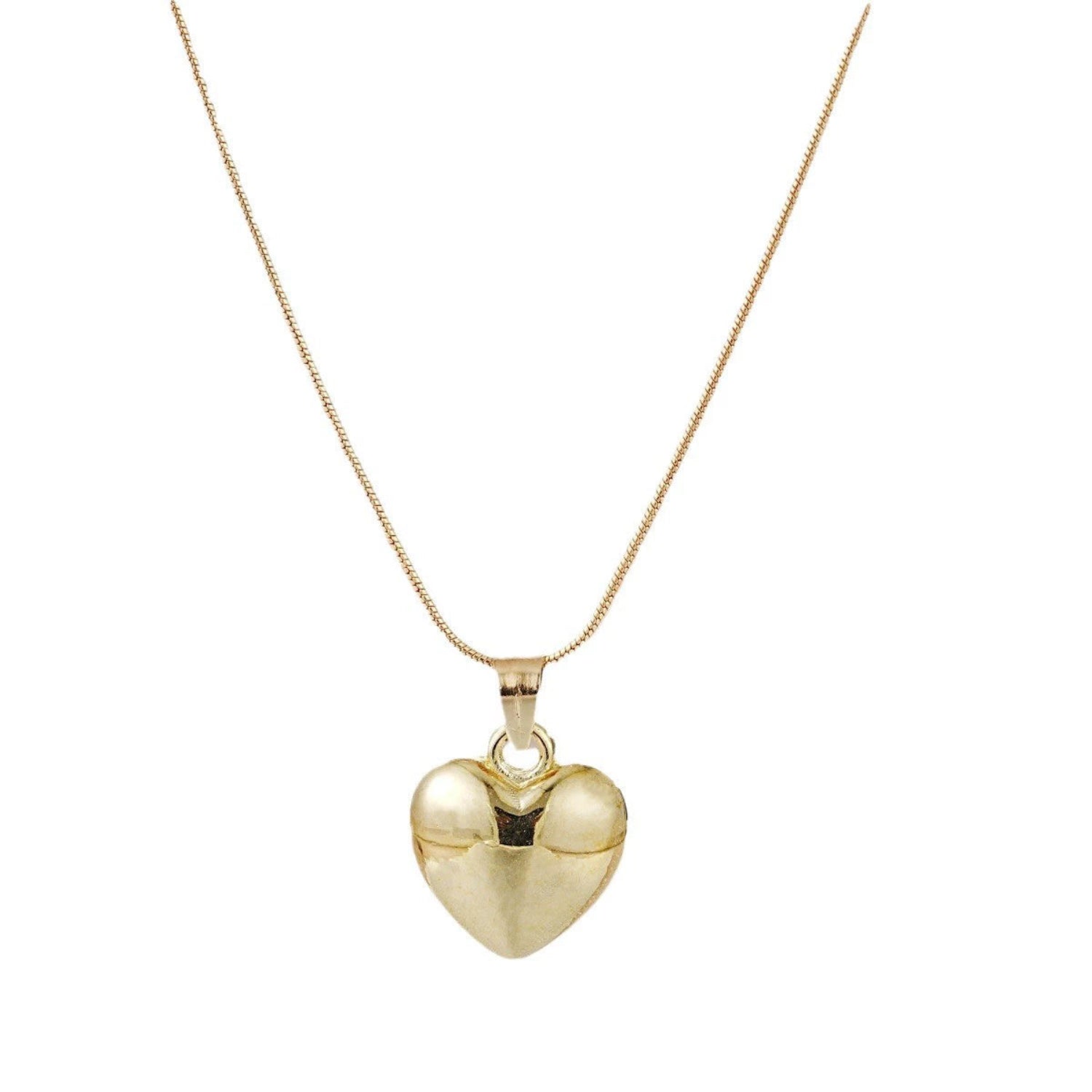 Just Lil Things Classic Gold Heart Pendant Necklace jltn1682