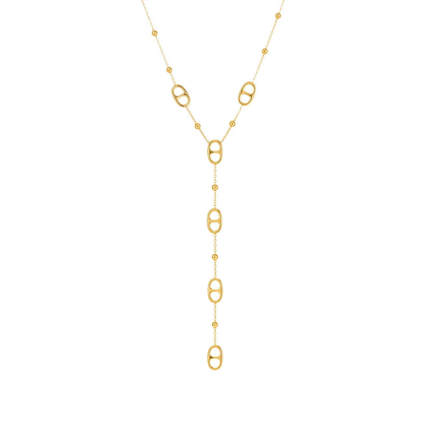 Gold Lariat Necklace JLTN1704