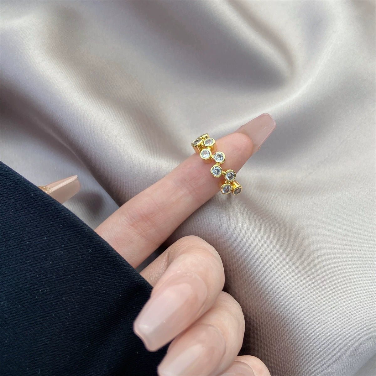 just-lil-things-artificial-Crystal Cluster Adjustable Rings-jltr0168