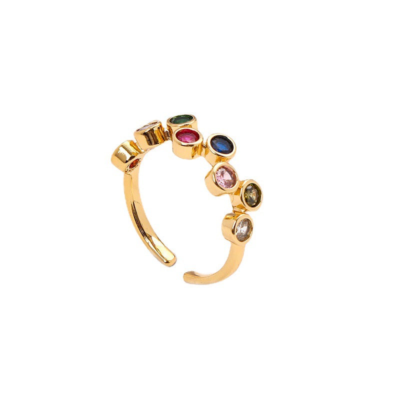 Just Lil Things Artificial – Playful Multicolor Elegance Rings jltr0169