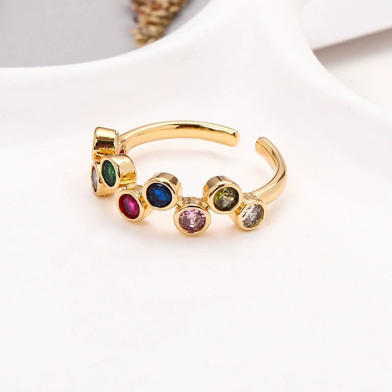 Just Lil Things Artificial – Playful Multicolor Elegance Rings jltr0169