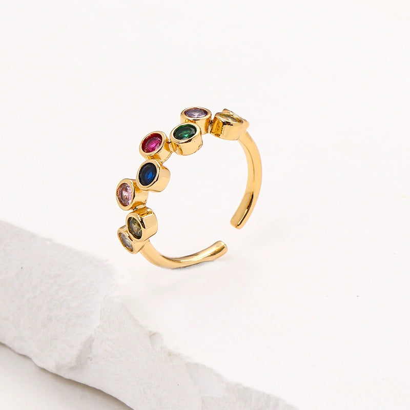 Just Lil Things Artificial – Playful Multicolor Elegance Rings jltr0169