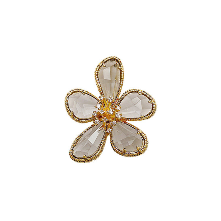 Sapphire Blossom Petal Elegance Clear Ring JLTR0436