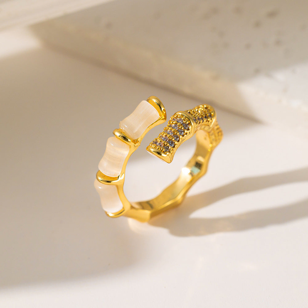 Bamboo Grace Gold-Tone Ring JLTR0446