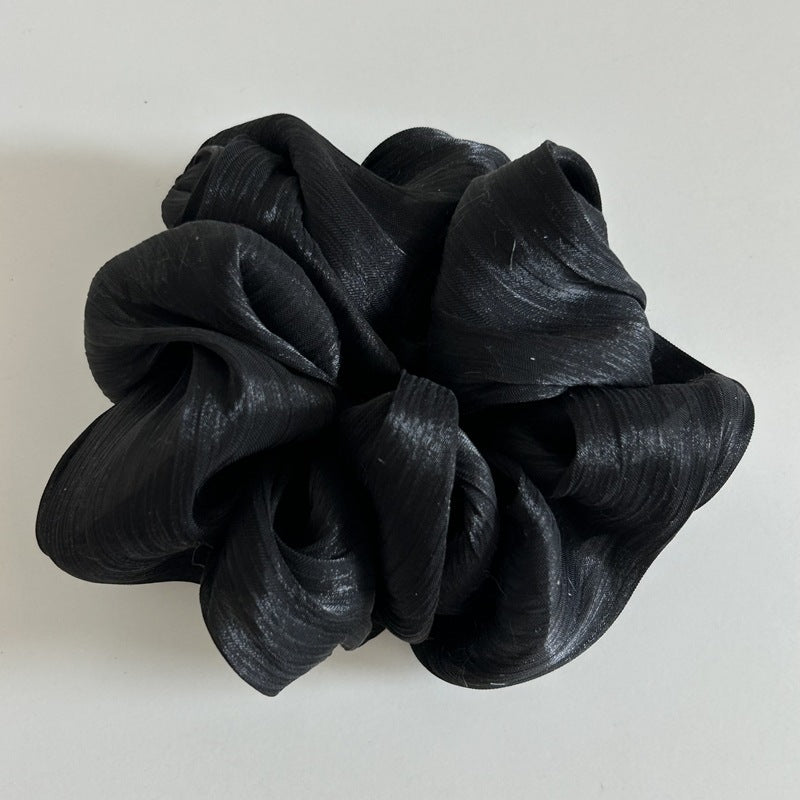 Black Silk Scrunchie JLTS0575