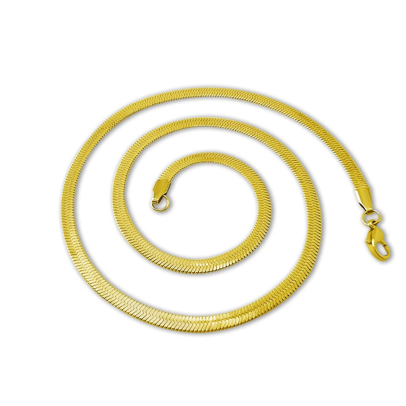 Cross-border hot selling personalized fashion titanium steel blade chain necklace mn0057