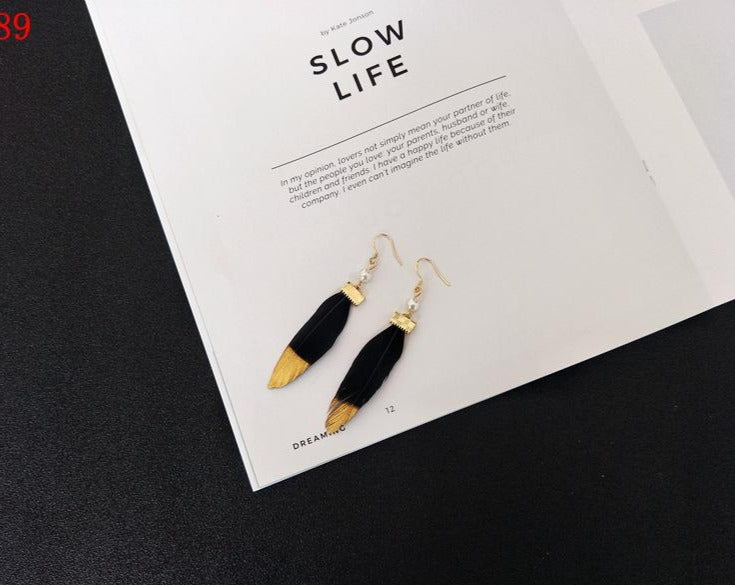 just-lil-things-drop-earrings-black-jlt10086 - justlilthings