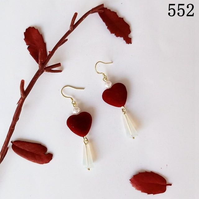 just-lil-things-drop-earring-red-earring-jlt10147 - justlilthings
