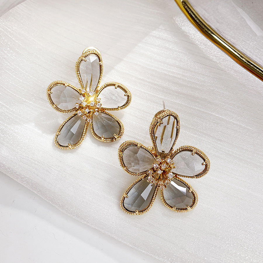Just Lil Things Grey Pin Earrings jlt11466