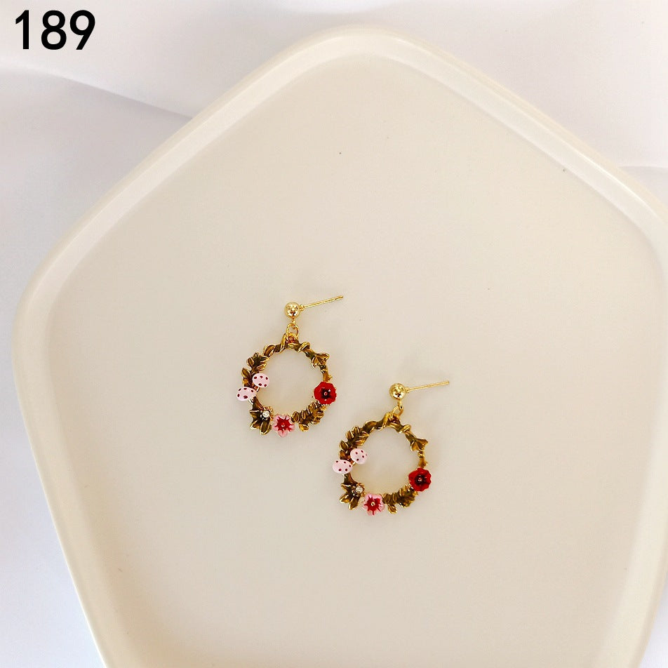 just-lil-things-pin-earrings-green-jlt9022 - justlilthings