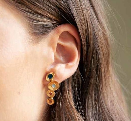 Rare Multicolor Abstract Earrings jlt11655