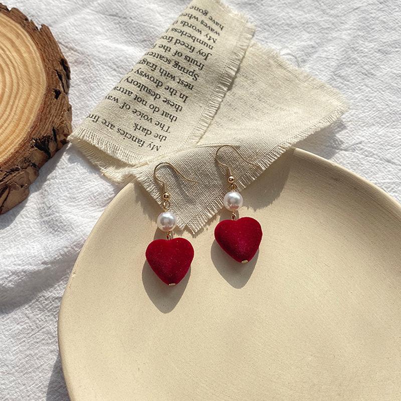 just-lil-things-red-earring-drop-earring-jlt10297 - justlilthings