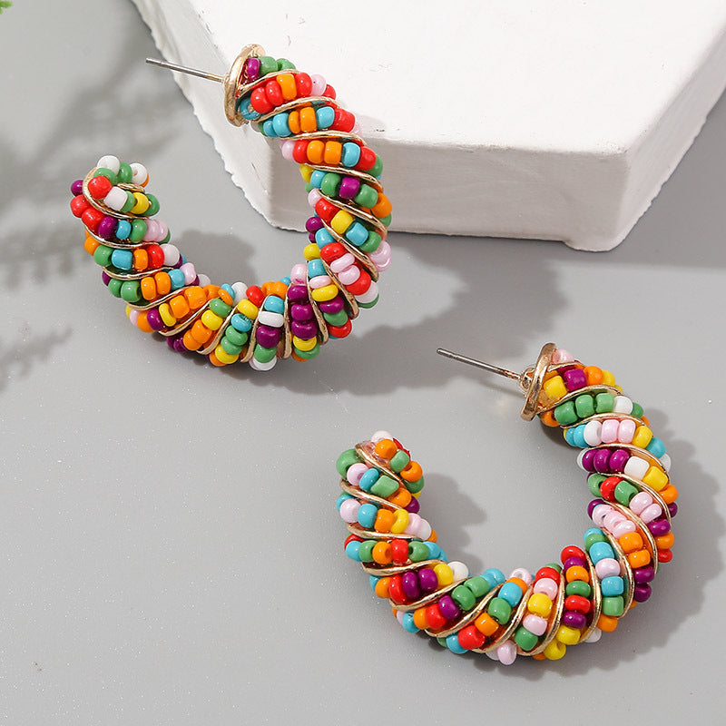 multicolor-beaded-gold-wrap-hoop-earrings-jlt11133
