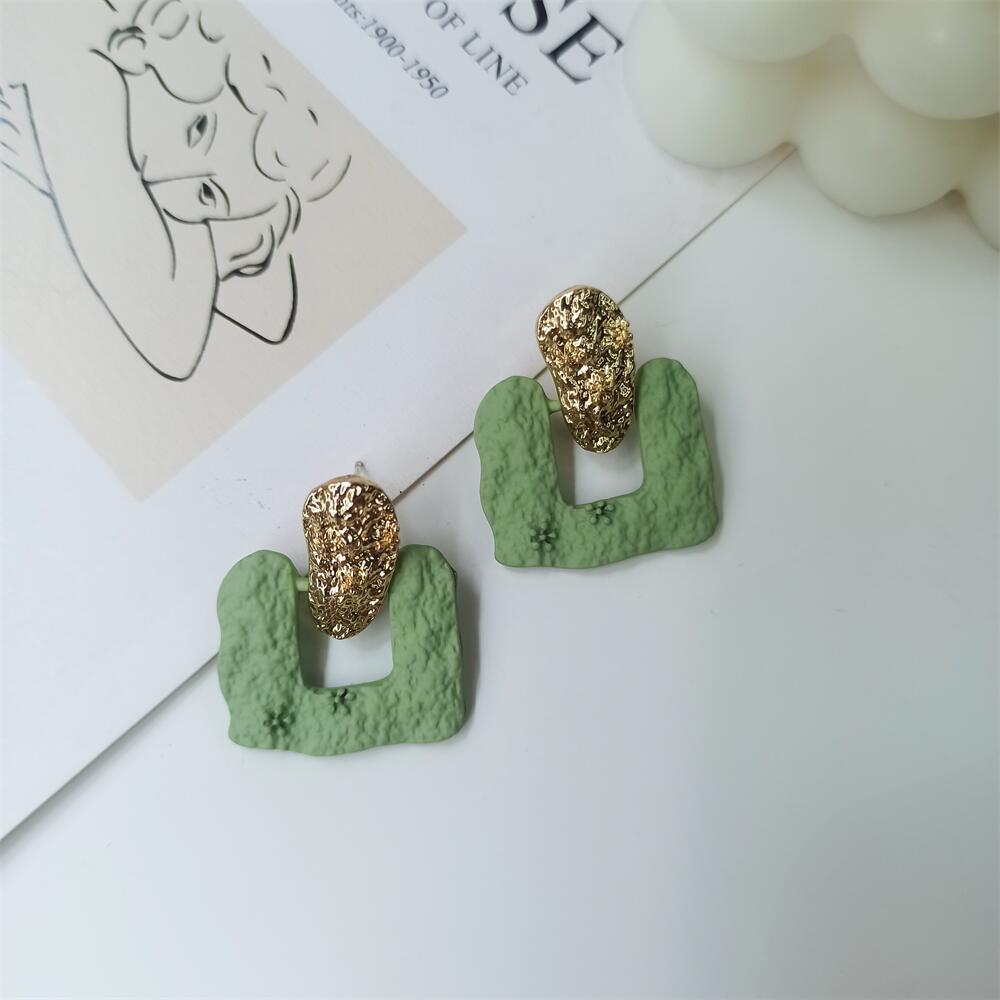 Just Lil Things Light Green Pin Earrings jlt11318