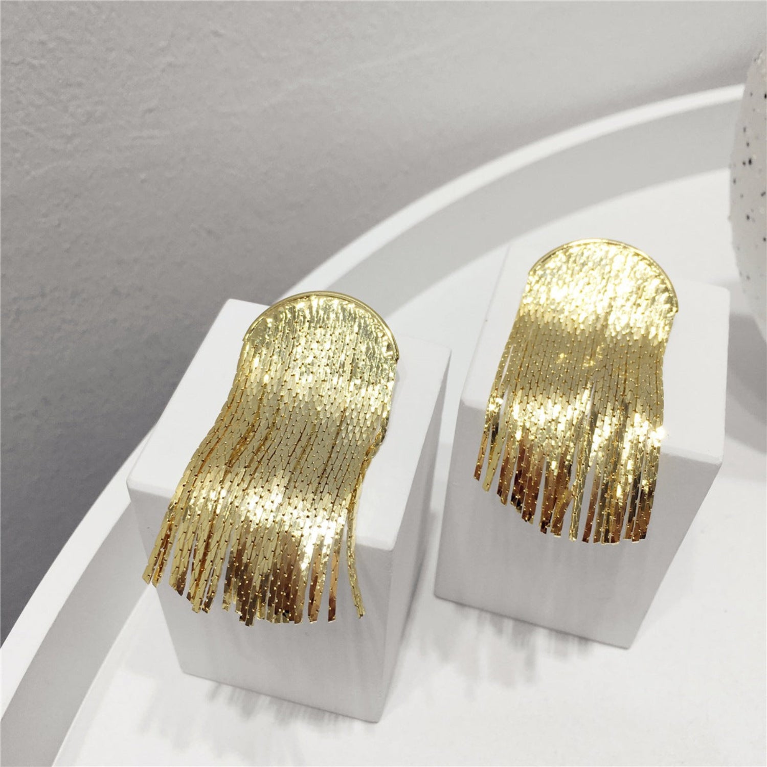 Gleaming Gold Pin Earrings JLT11332