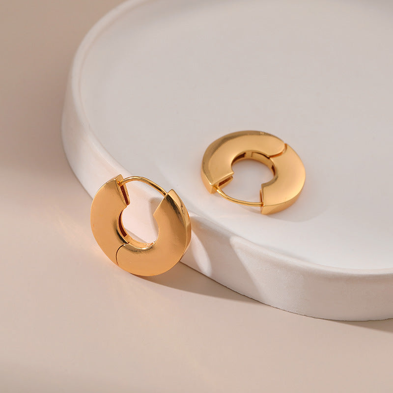 Just Lil Things Gold Hoop Earrings jlt11835