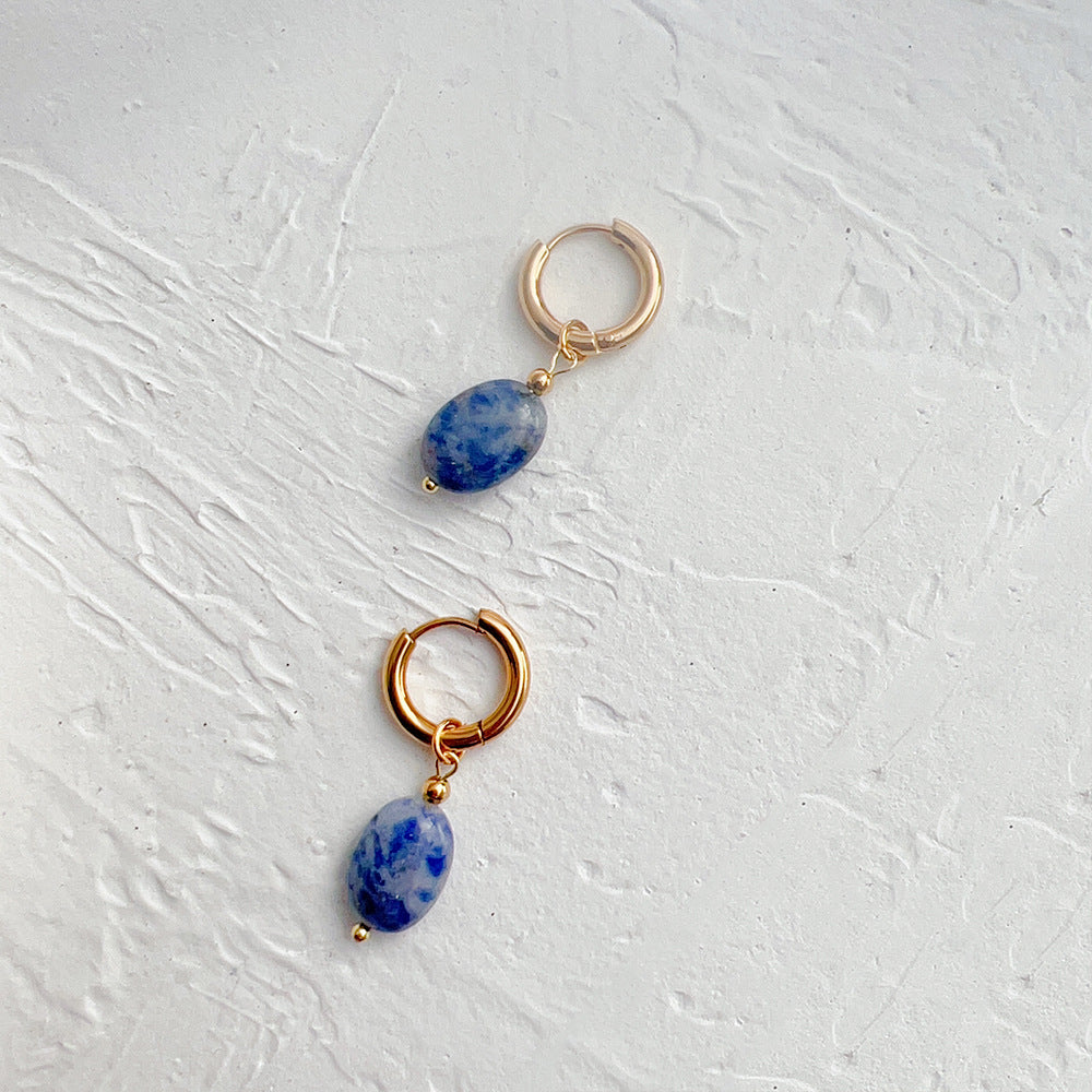 Just Lil Things Blue Hoop Earrings jlt11902