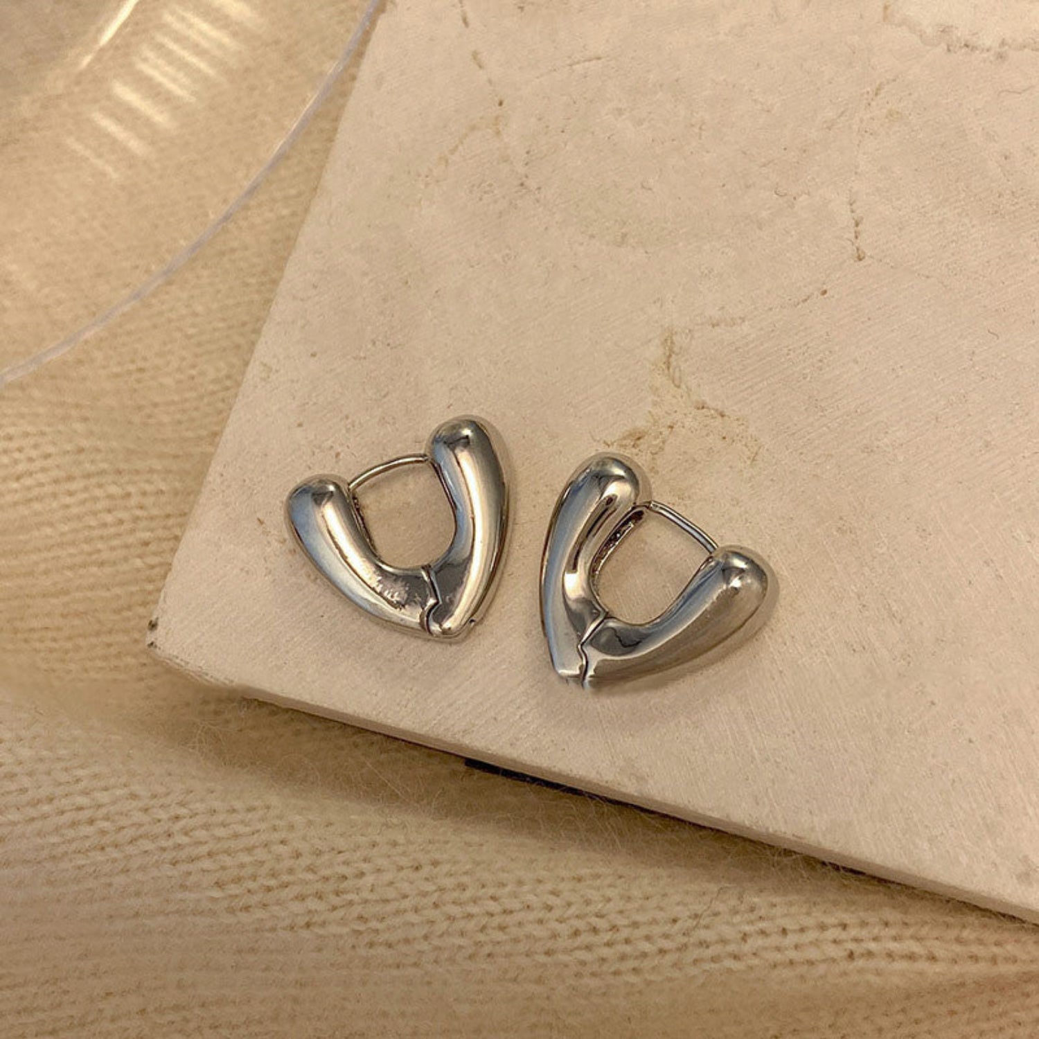 Just Lil Things Silver Hoop Earrings jlt12069