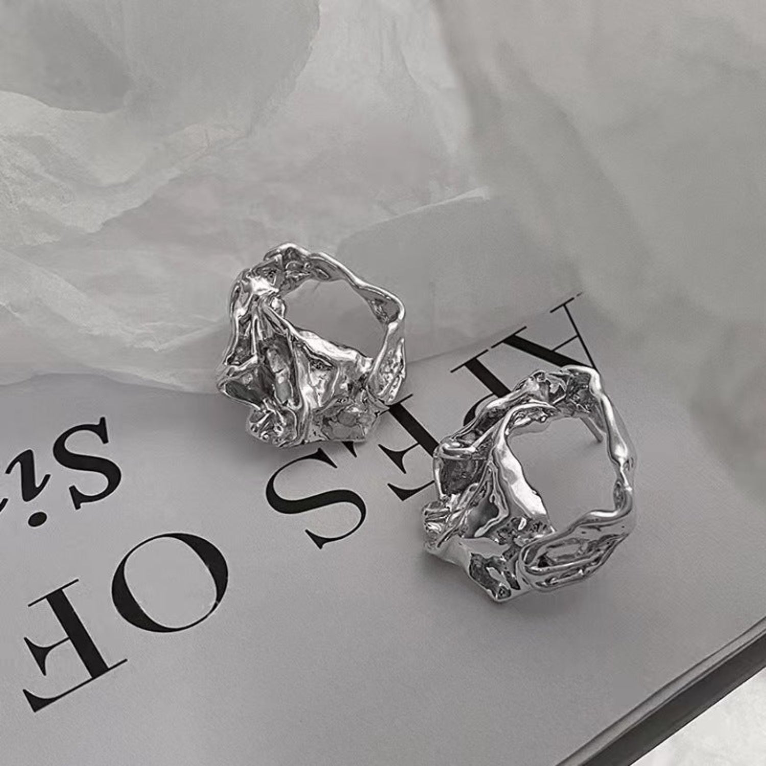 Just Lil Things Silver Pin Earrings jlt12108