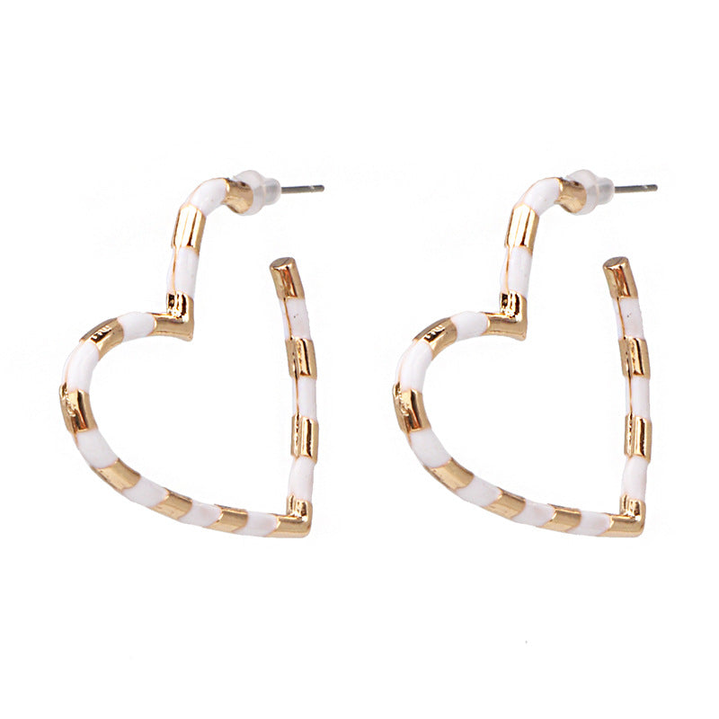 Just Lil Things White Pin Earrings jlt12154