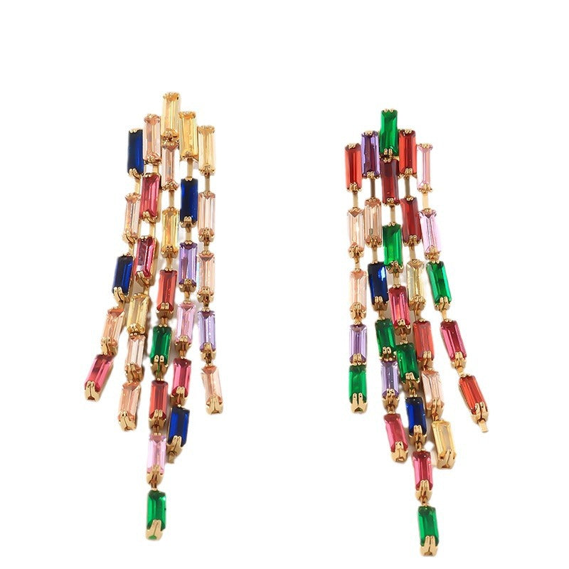Just Lil Things Multi color Pin Earrings jlt12174