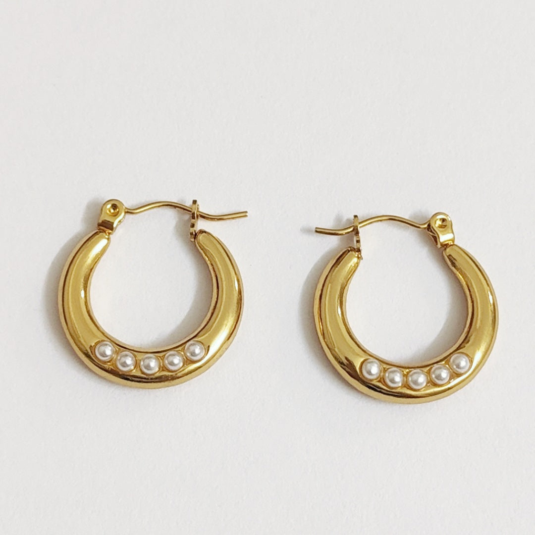 Just Lil Things Gold Hoop Earrings jlt12189