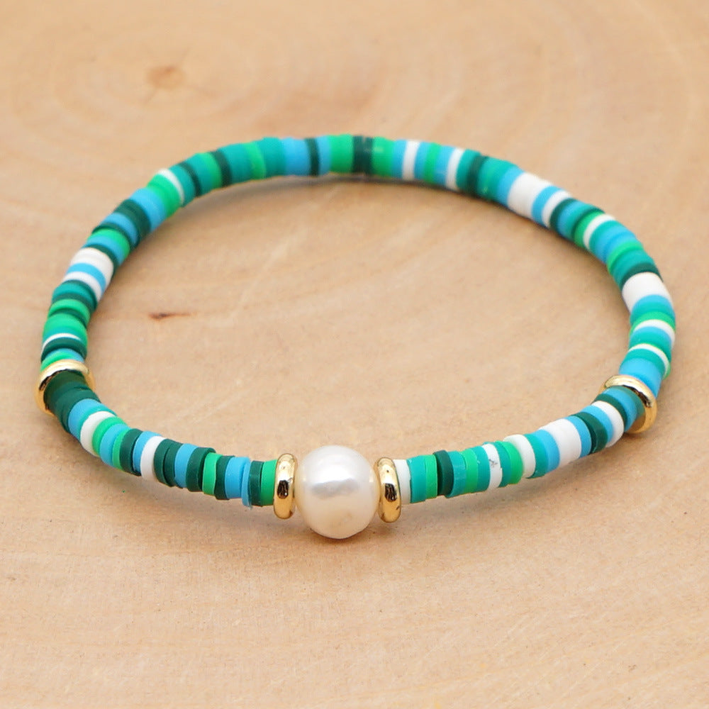 just-lil-things-artificial-Emerald Wave Beaded Bracelet with Pearl Accent -jltb0217