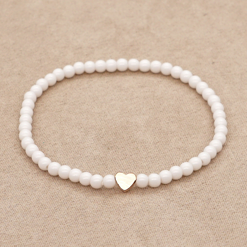 just-lil-things-artificial- White Beaded Heart Charm Bracelets - jltb0235
