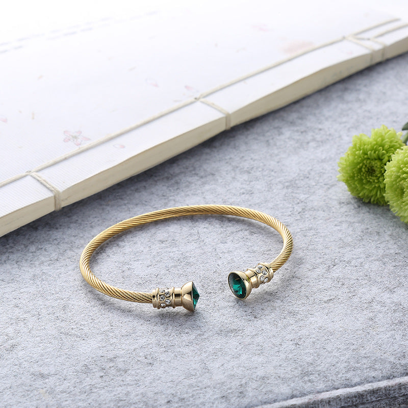 just-lil-things-artificial-Emerald Luxe Twisted Open Bangle-bracelets-jltb0318