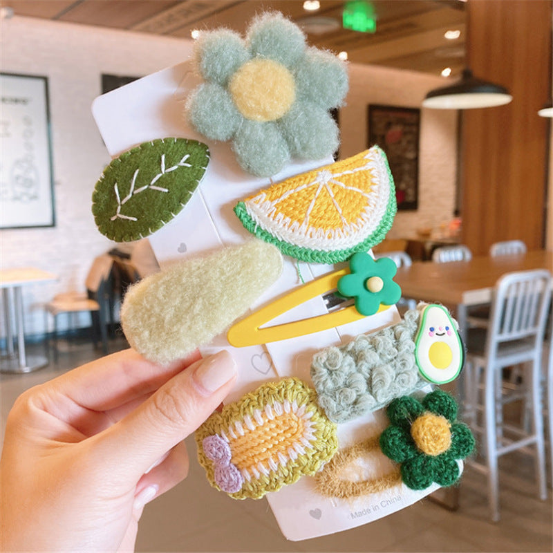 just-lil-things-8-pcs-flower-fruit-and-caterpiller-hair-clip-set-for-toddlers-jltc0007