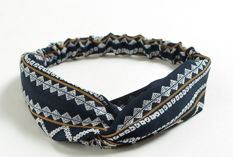 just-lil-things-dark-blue-badanas-hair-band-jlth00024 - justlilthings
