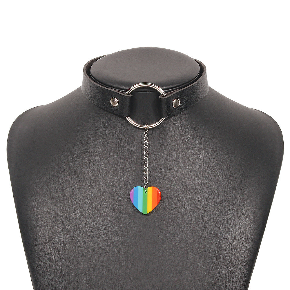 leather-metal-buckle-necklace-jltn0452
