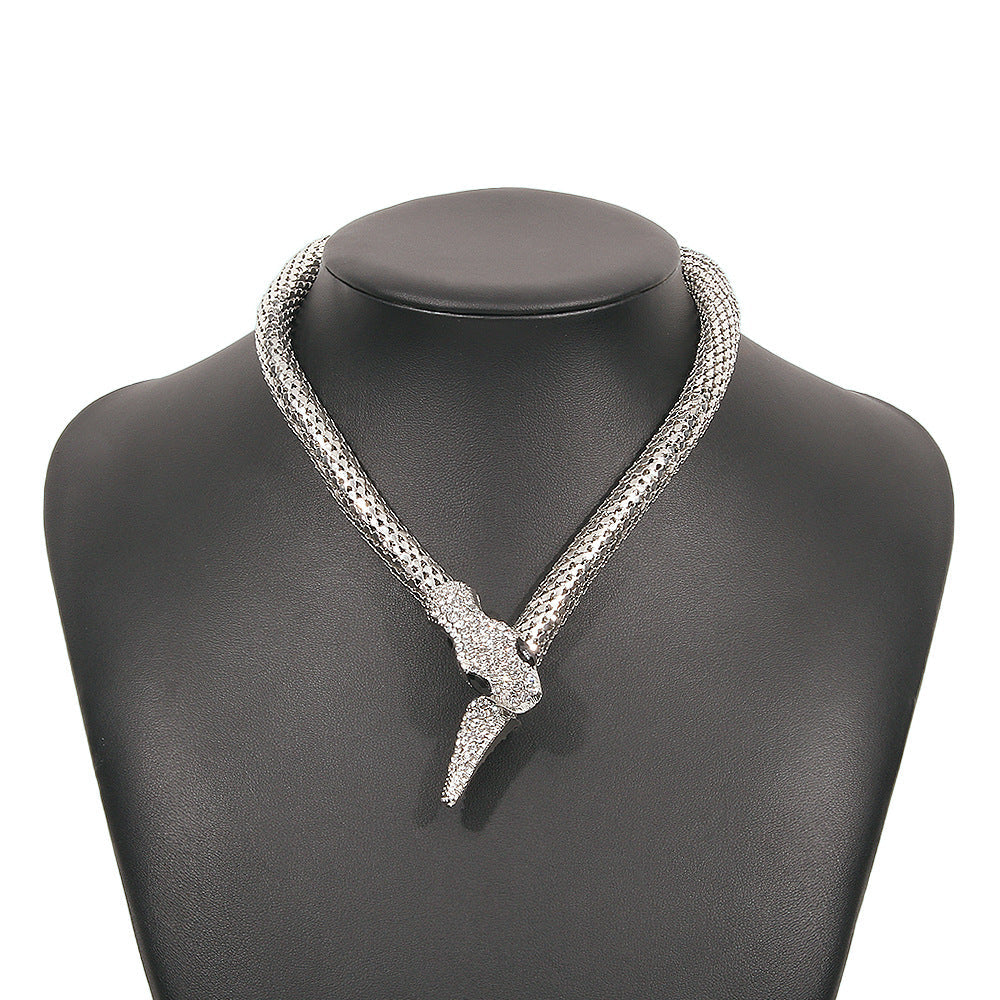 Just Lil Things Sterling Serpent Choker Necklace jltn0793