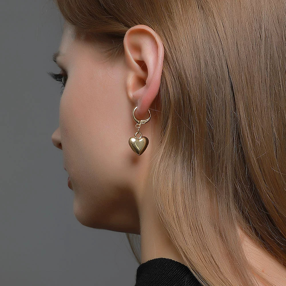 Just Lil Things Heart Shaped Hoop Earring jlt13298