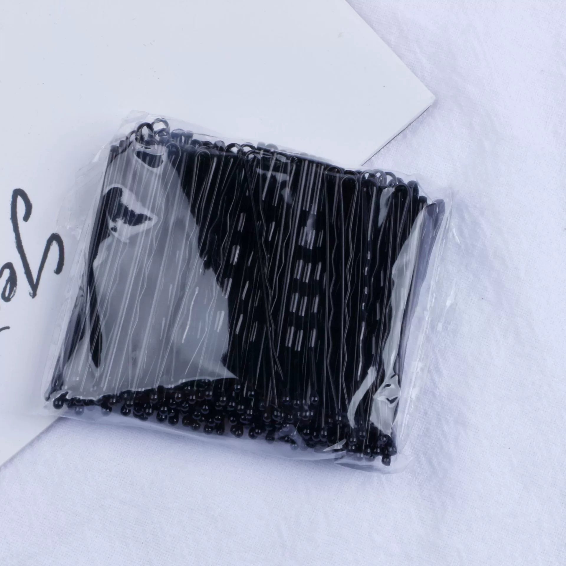 Just Lil Things Classic Black Wavy Grip Hairpins – Strong Hold Bobby Pins Pack jltc0090