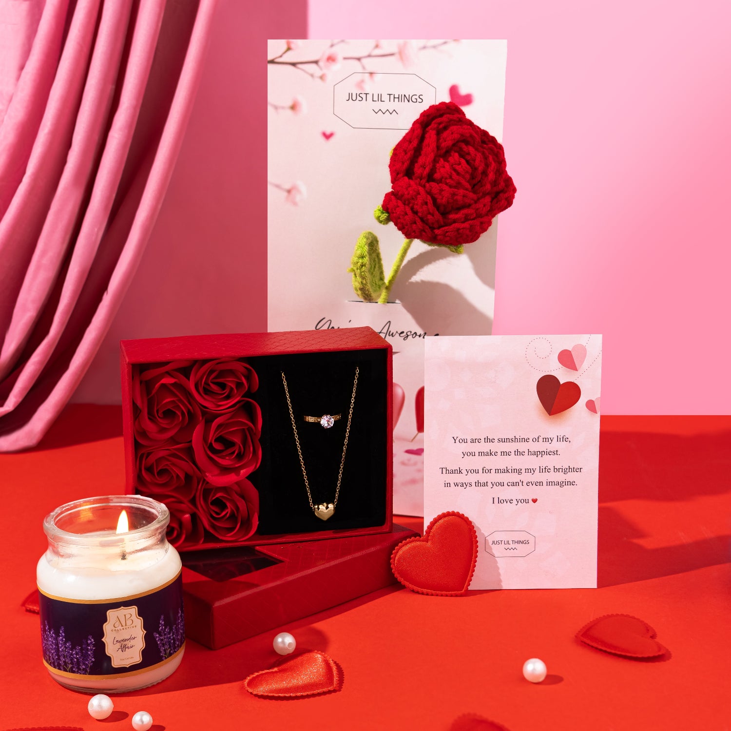 Ring & Necklace Valentine's Gift Box