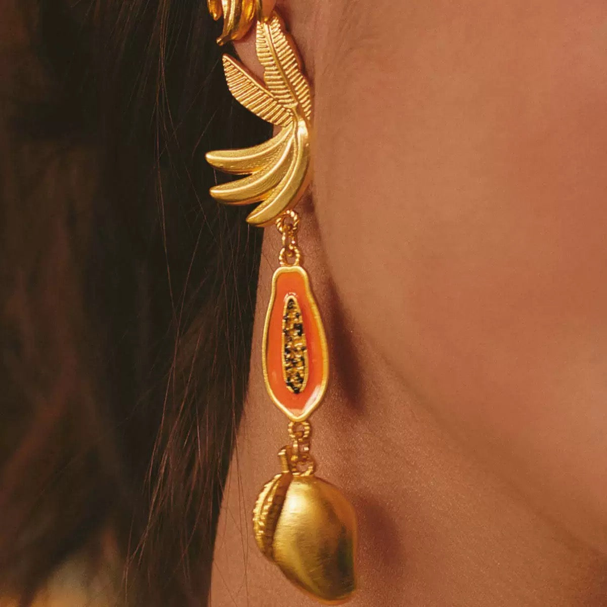 Mixed Fruit Dangling Earrings jlt13518