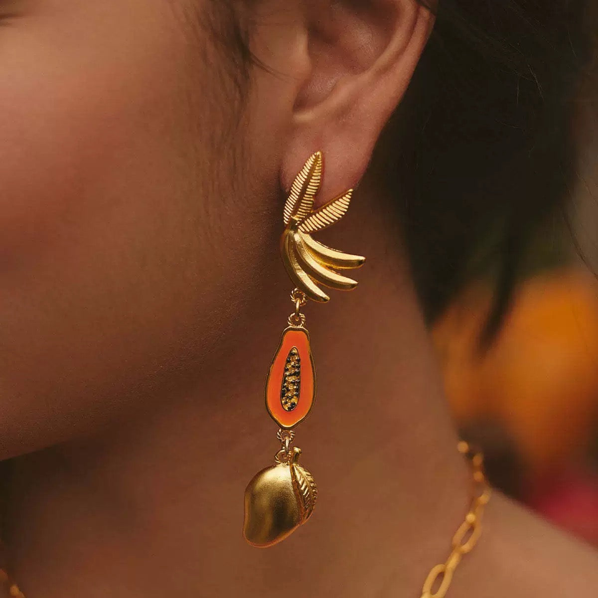 Mixed Fruit Dangling Earrings jlt13518