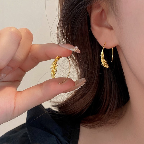 Just Lil Things  Gold Hoop Earrings jlt11492