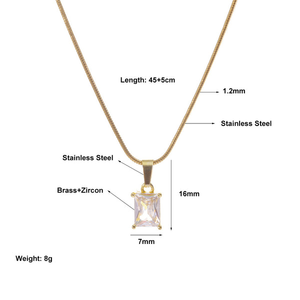 Just Lil Things  Anti Tranish Artificial Gold Necklace jltn0612
