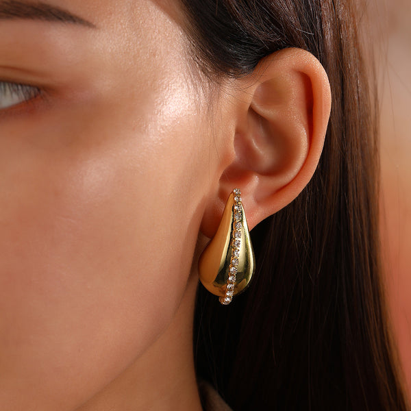 Just Lil Things Gold  Pin Earrings jlt11823