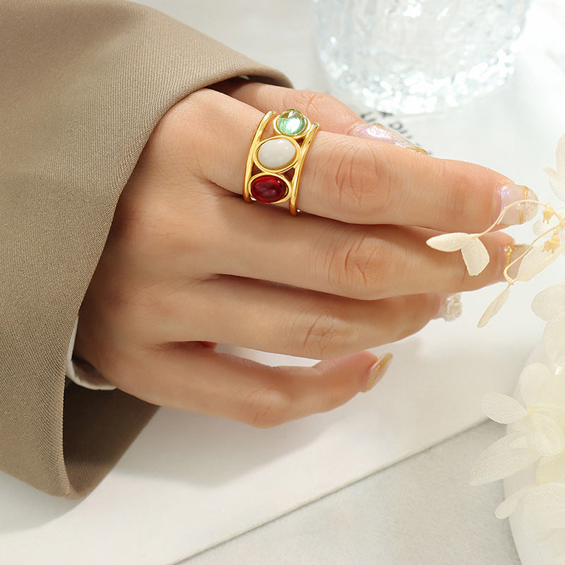 Just Lil Things Artificial Multi color Rings jltr0208