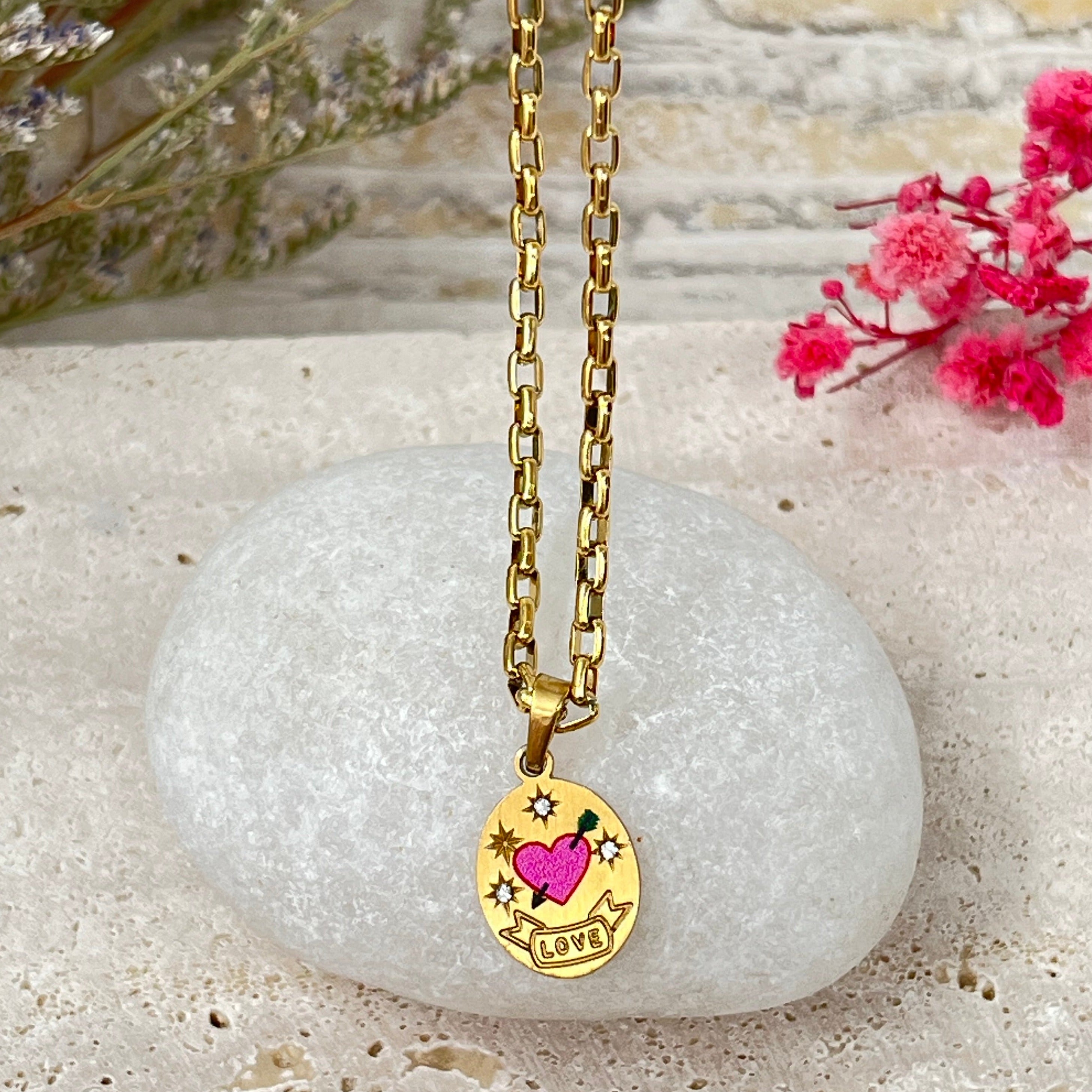 Just Lil Things Artificial  Gold Necklace jltn0803