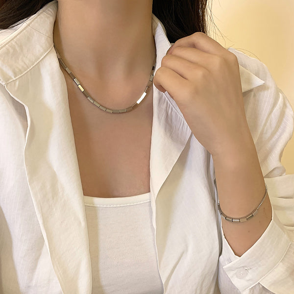 Just lil things Artifical Silver Necklace jltn0542