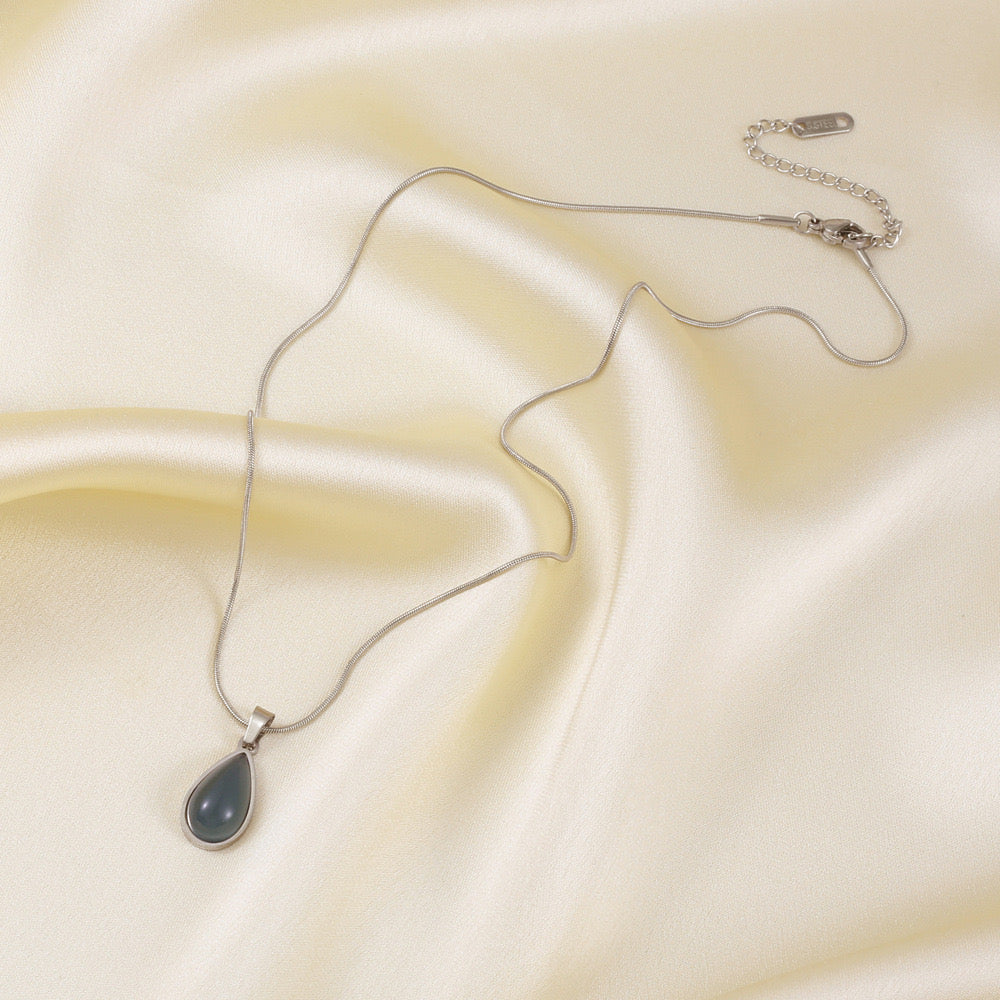 Just Lil Things Artificial Silver Necklace  jltn0759