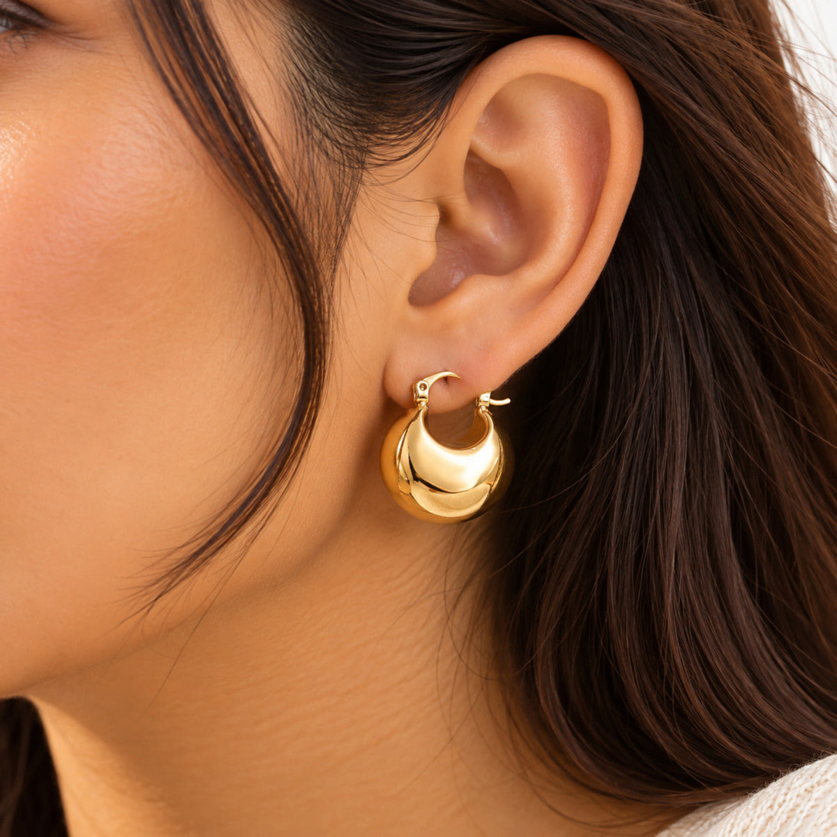 SunGold Hoop Earrings JLT12267