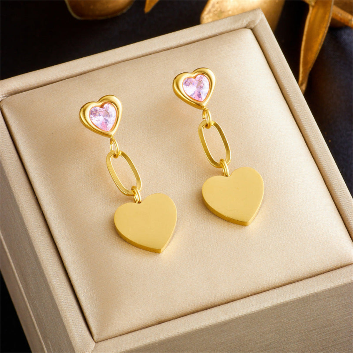 Just Lil Things Gold Pin Earrings