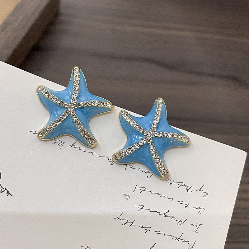 Just Lil Things blue  Pin Earrings